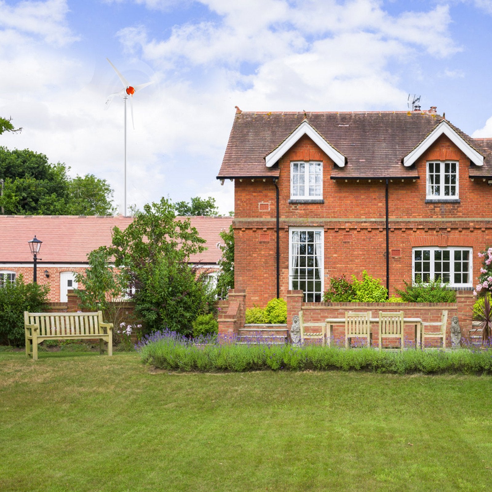 500W Wind Turbine Generator, 12V Wind Turbine Kit, 3-Blade Wind Power Generator With MPPT Controller, Adjustable Windward Direction Start Wind Speed, Suitable For Home, Farm, RVs, Boats